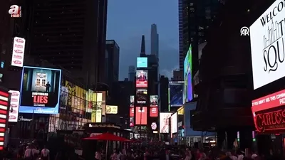 Başkan Erdoğan’ın sözleri Times Meydanı’nda