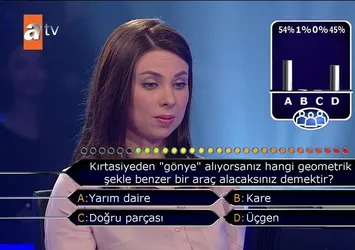 Cevabı seyirciler de bilemeyince!