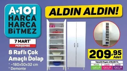 A101 aktüel ürünler kataloğu 7 Mart ve fiyatları! A101’de bu hafta indirimli neler var?