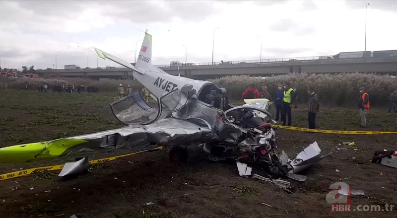 Son dakika: İstanbul Büyükçekmece'de eğitim uçağı düştü! A Haber olay yerinde 9