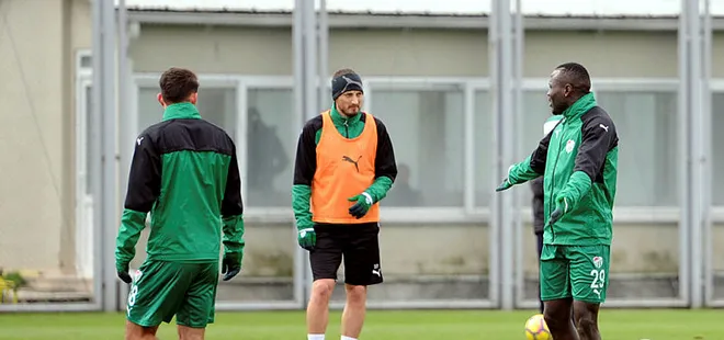 Bursaspor antrenmanında gerginlik