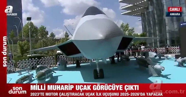 A Haber Milli Muharip Uçak’ı görüntüledi! Türkiye’nin savaş uçağı için tarih verildi