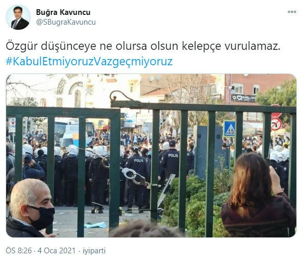 Boğaziçi'ndeki provokatörlere HDP CHP ve İYİ Partililerden destek! FETÖ’yle suçlanan Buğra Kavuncu’dan skandal çıkış! - 4