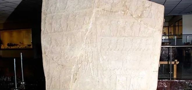 Fidan dikimi sırasında tesadüfen bulunan kabartma 4 bin yıllık çıktı