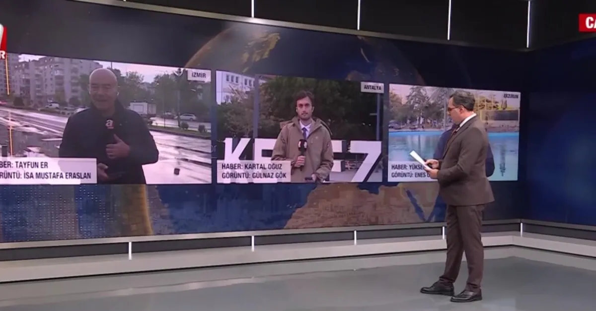 Batı'da sağanak Doğu'da kar