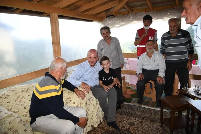 Başkan Erdoğan Bozkurt’taki selde oğlu vefat eden baba Cemal Akın ile telefonla görüştü