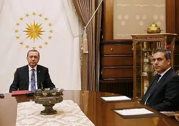 Erdoğan, MİT Müsteşarı Fidan'ı kabul etti