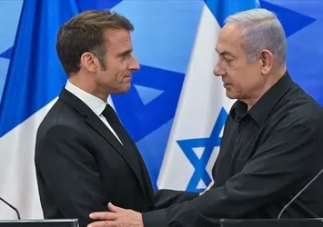Netanyahu Macron ile görüştü
