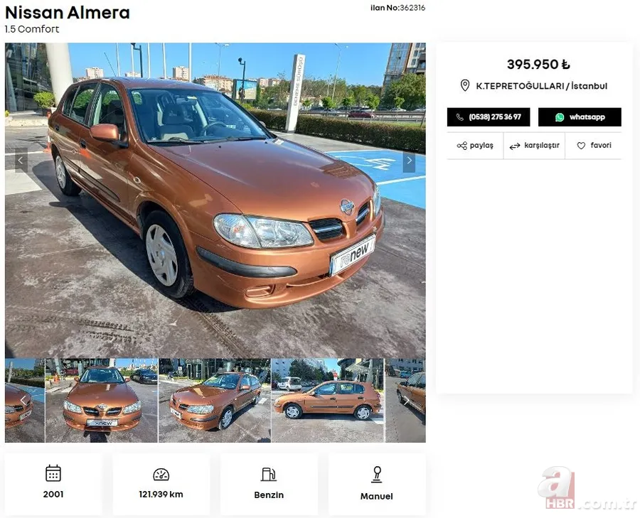 Uyguna İkinci el araç satışı yapıyor! Fiyatlar 230 bin TL’den başlıyor! Fiat, Volkswagen, Hyundai, Peugeot, Renault, Ford, Citroen mollerinin fiyatı ne kadar? 23