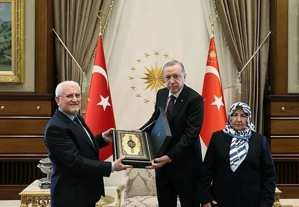 Başkan Erdoğan şehit Savcı Kiraz'ın anne ve babasını kabul etti - 2