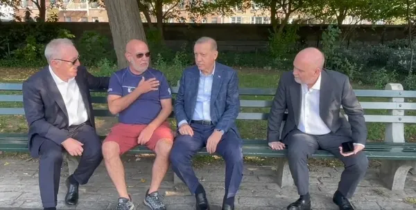Başkan Recep Tayyip Erdoğan Central Park’ta yürüyüş yaptı! Başkan Erdoğan’a New York’ta yoğun ilgi