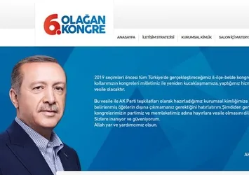 AK Parti'den 6. Olağan Kongre'ye özel web sitesi