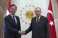 Hollanda Başbakanı Rutte Ankara'da! Başkan Erdoğan ile görüşmeden ilk kareler