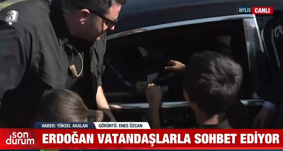 Ahlat'ta koyu sohbet! Başkan Erdoğan'a vatandaşlardan yoğun ilgi - 3