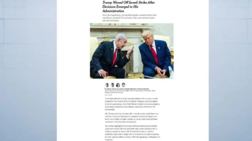 Trump, İsrail’in İran’a saldırı planını reddetti
