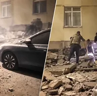 Maltepede çökme sonrası kayda geçen ilk görüntüler ortaya çıktı