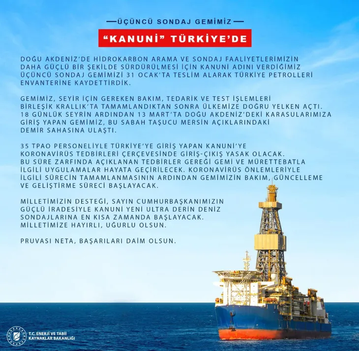 Son dakika: Bakan Dönmez müjdeyi verdi! ’Kanuni’ Türkiye’de