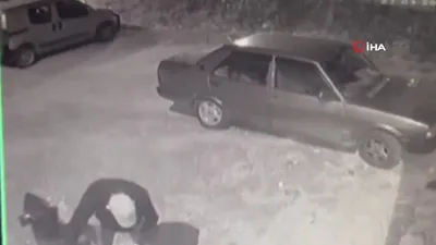 Motosiklet hırsızlığı kamerada!