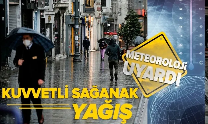 4 Nisan 2021 hava durumu | Meteorolojiden son dakika hava durumu açıklaması! İstanbul ve birçok il için kuvvetli yağış uyarısı