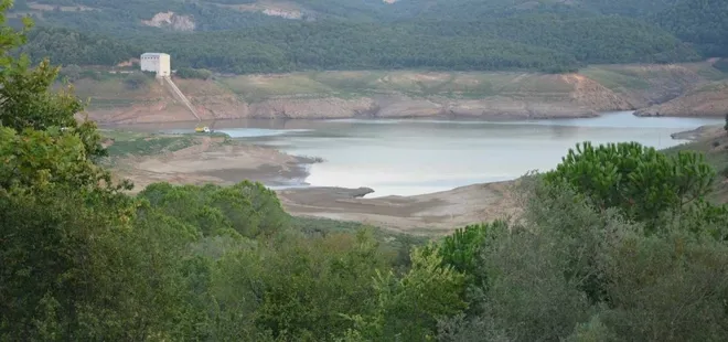 Yalova'nın su ihtiyacının karşılandığı Gökçe Barajı'nda su seviyesi düştü