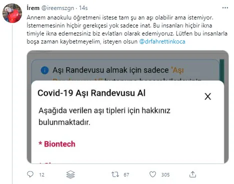 Sağlık Bakanı Fahrettin Koca ikna etti! Anaokulu öğretmeni aşısını oldu - 1