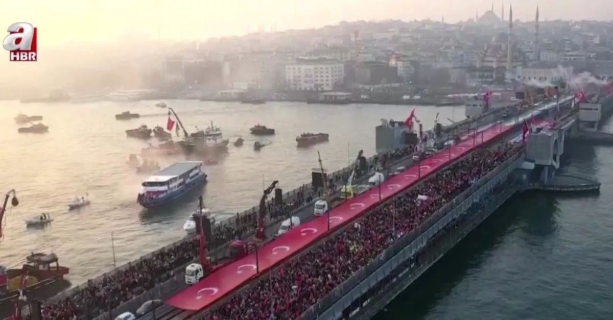 Galata’da tarihi Gazze mitingi!