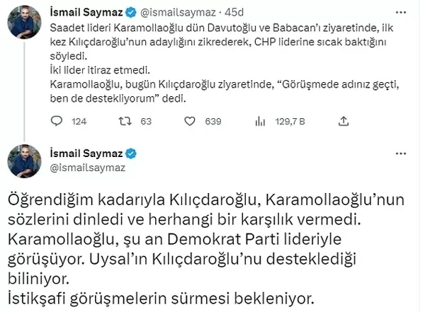gecmiste-kilicdarogluna-kosulsuz-destek-veren-karamalloglu-soylem-degistirdi-kazanacak-aday-cikisi-1677356032939.jpeg Geçmişte Kılıçdaroğlu'na koşulsuz destek veren Karamallaoğlu söylem değiştirdi: 'Kazanacak aday' çıkışı