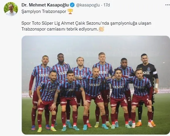 Başkan Erdoğan'dan şampiyon Trabzonspor'a tebrik - 3