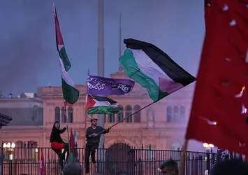 Venezuela, Kolombiya ve Brezilya'da Filistin'e destek gösterisi