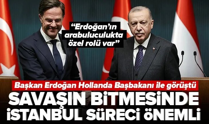 Başkan Erdoğan Hollanda Başbakanı Rutte ile görüştü