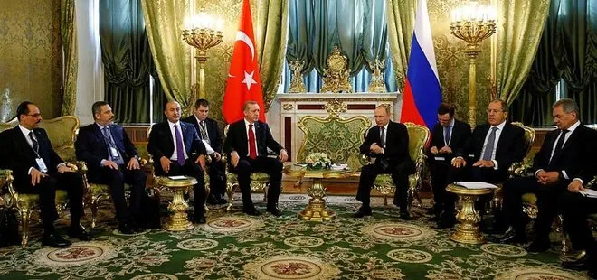 Cumhurbaşkanı Erdoğan ile Putin Kremlin Sarayı’nda görüştü