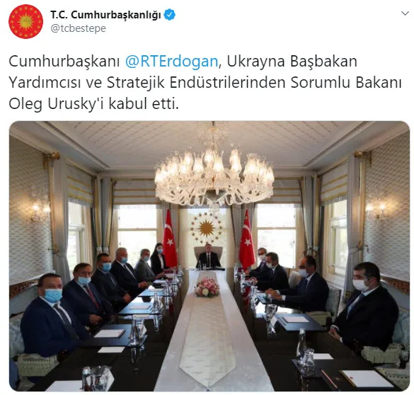 Son dakika: Başkan Erdoğan Ukrayna Başbakan Yardımcısı Urusky'i kabul etti - 1