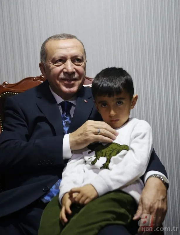 Başkan Erdoğan, Şehit Ahmet Budak'ın eşi ve çocuklarını kabul etti 6
