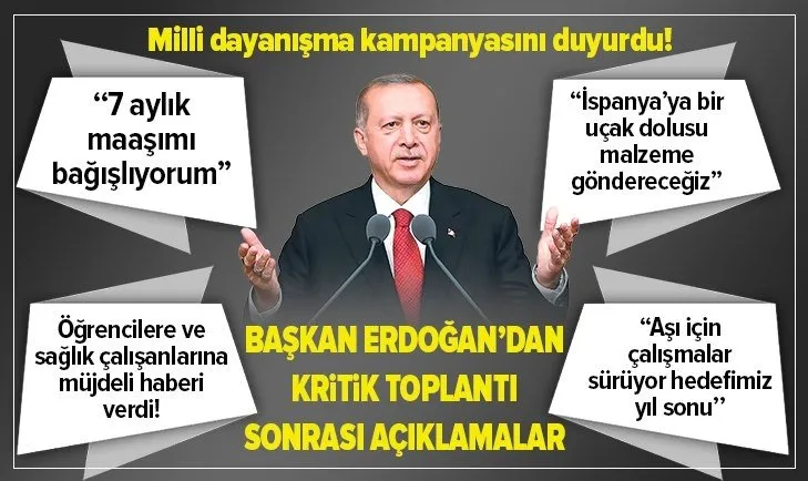 Başkan Erdoğan’dan ulusa sesleniş