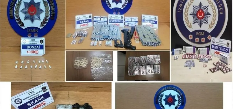 İzmir polisinden uyuşturucu maddeye geçit yok! Rakamlar açıklandı