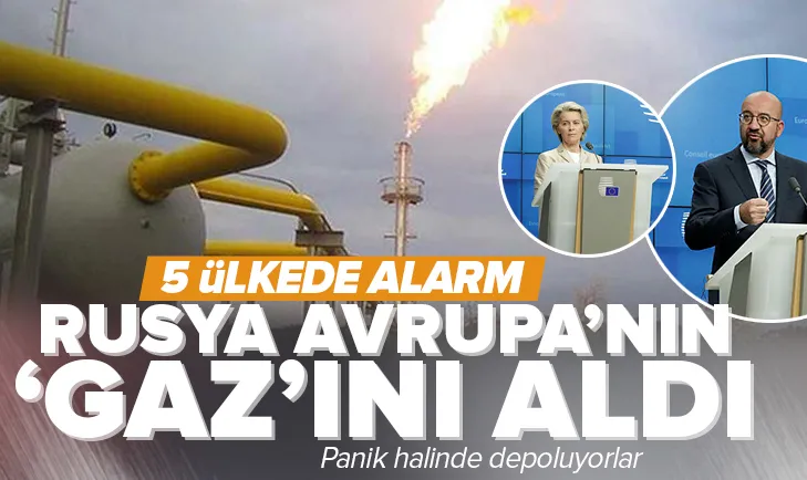 Rusya Avrupa’nın ’gaz’ını aldı!