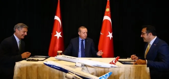 Erdoğan, THY ile Boeing arasındaki anlaşmanın imza törenine katıldı