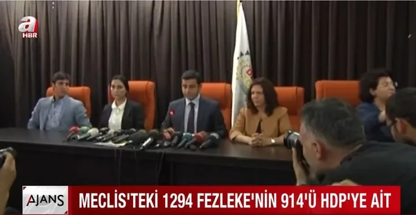 HDP fezleke rekoruna koşuyor! 1294 fezlekeden 914’ü HDP’li vekillere ait