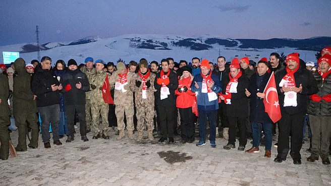 Sarıkamış şehitleri için temsili nöbet