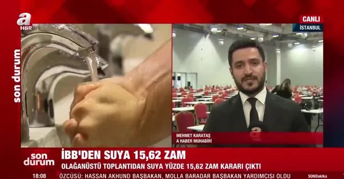 Son Dakika Istanbul Da Suya Zam Ibb Suya Yuzde 15 62 Oraninda Zam Yapildi Video Izle Flas Haber Ahaber Son Dakika Video Izle