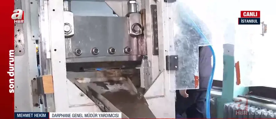 Çeyrek altına yoğun talep! A HABER altınların basıldığı DARPHANE'de: Üretimde artış var 9