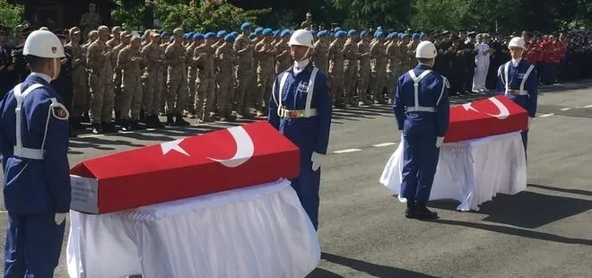 JÖAK Timi şehitlerine veda