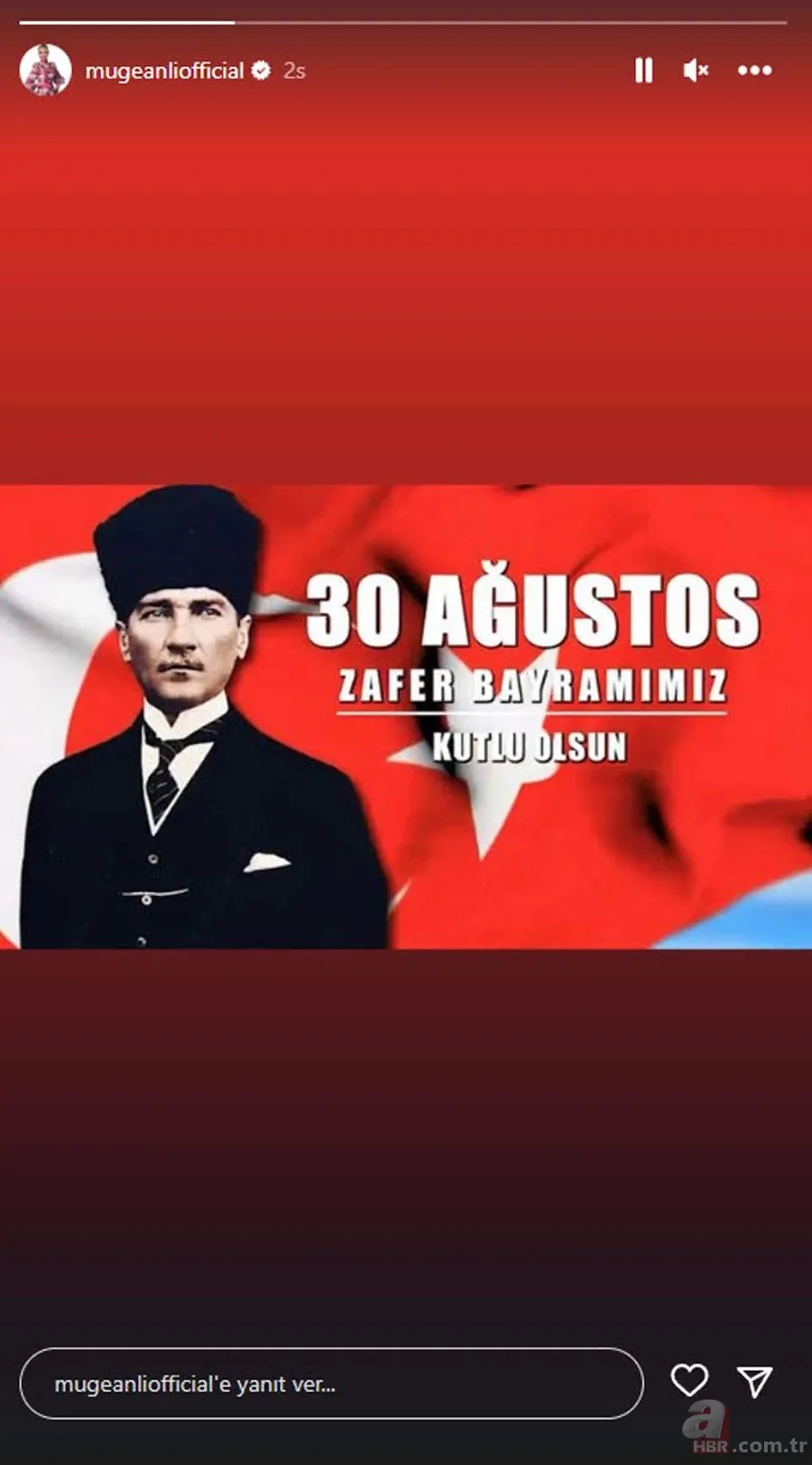 Sanat dünyasının 30 Ağustos Zafer Bayramı coşkusu! Paylaşımlar peş peşe geldi! “Hep var olsun Türkiye’m” 4