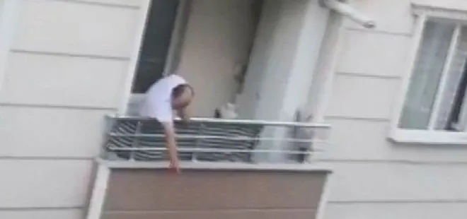 İstanbul’da akrabalarıyla tartışan kişi balkondan düştü! O anlar kamerada