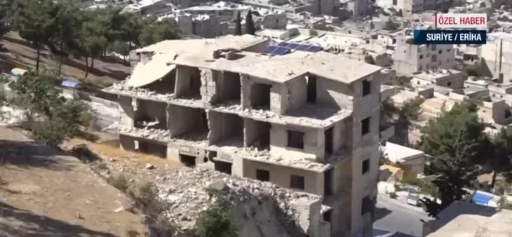 Esad rejimi sivilleri hedef alıyor! İdlib’in güneyindeki hayalet kent Eriha’yı A Haber görüntüledi