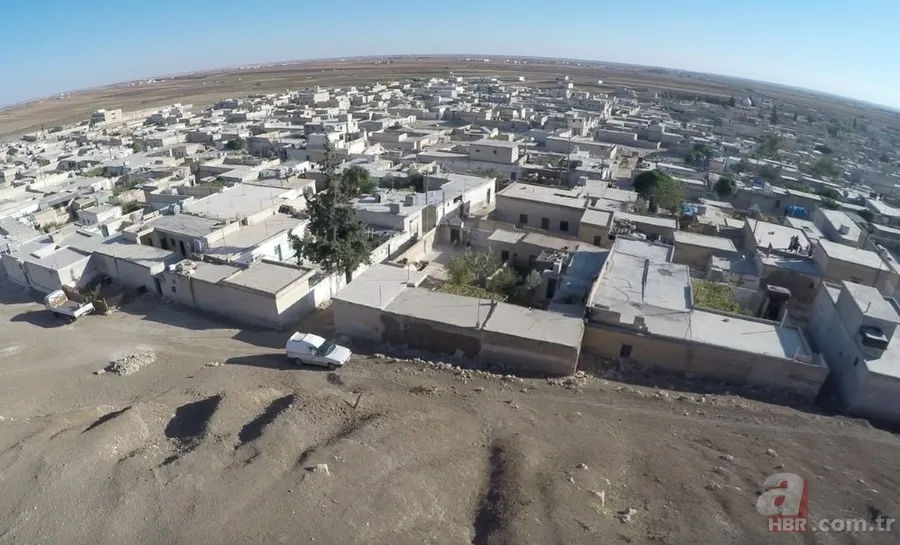 Fırat Kalkanı'nda DEAŞ'tan kurtarılan Dabık havadan görüntülendi 1