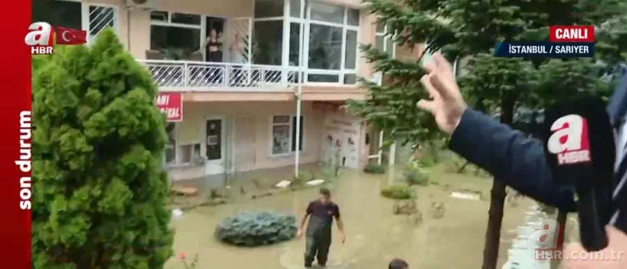 İstanbul'u sağanak vurdu! Yollar göle döndü, araçlar sulara gömüldü | Eminönü'nde dükkanları su bastı | Beykoz'da istinat duvarı çöktü 5