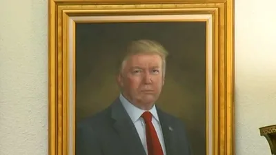 Trump portresini beğenmedi!