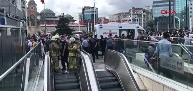 Son dakika: Taksim’deki metro istasyonu intihar girişimi nedeniyle kapatıldı