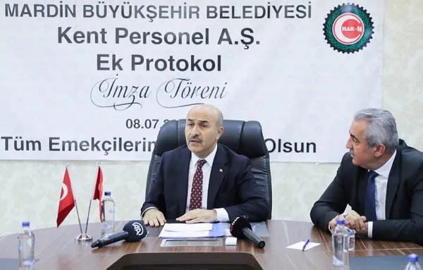 Mardin’de belediye çalışanlarına net 2 bin lira zam